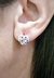Aros corazon acero blanco - comprar online