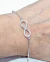 Pulsera plata infinito en internet