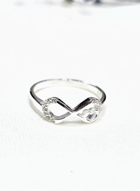 Anillo plata infinito