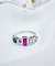 Anillo plata multicolores