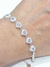 Pulsera plata corazones