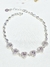 Pulsera plata corazones