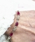 Pulsera plata y oro rubíes - Joyas Maia