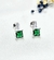 Conjunto plata esmeraldas - tienda online