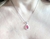 Colgante gota plata rubi - tienda online