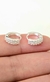 Aros plata argollas medio sin fin - tienda online