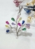 Colgante plata árbol multicolores