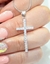 Cruz plata piedras - tienda online