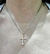 Cruz plata rose