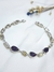 Pulsera plata y oro 18kl gotas amatista en internet