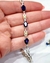 Pulsera plata y oro 18kl gotas amatista