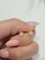 Aros oro18kl trebol nacar