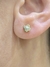 Aros oro18kl trebol nacar - comprar online