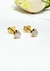 Imagen de Aros oro18kl trebol nacar