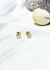 Aros oro18kl trebol nacar - Joyas Maia