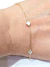 Pulsera oro18kl trébol nácar en internet