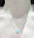 Cadena colgante plata trebol celeste - Joyas Maia