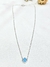 Cadena colgante plata trebol celeste - comprar online