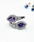 Anillo plata cruzado amatista