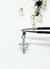 Cruz mini plata piedras - Joyas Maia
