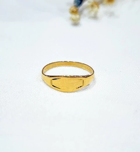 Anillo sello bebe oro 18kl