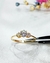 Anillo solitario oro18kl - tienda online