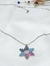 Cadena colgante plata copo de nieve - Joyas Maia