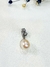 Colgante plata perla oval