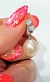 Colgante plata perla oval - tienda online
