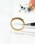 Imagen de Anillo oro18kl medio sin fin brillantes