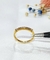Anillo oro18kl medio sin fin brillantes
