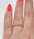 Anillo oro18kl medio sin fin brillantes - Joyas Maia