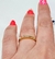 Anillo oro18kl medio sin fin brillantes - tienda online