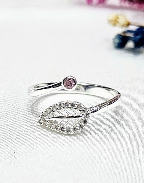 Anillo plata cruzado