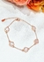 Pulsera flores plata rosé nacar en internet