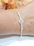 Pulsera plata roseta - tienda online