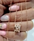 Imagen de Cadena colgante dona plata rose