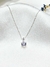 Cadena colgante plata solitario - Joyas Maia