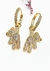 Imagen de Aros argollas acero dorado