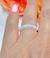 Imagen de Anillo plata bombe pave