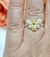 Anillo plata abeja combinado