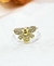 Anillo plata abeja combinado