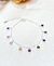 Pulsera plata multicolores - comprar online