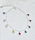 Pulsera plata multicolores - Joyas Maia