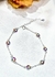 Pulsera plata rosetas multicolores - comprar online