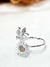 Anillo plata mariposa y margarita - comprar online