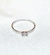 Anillo plata solitario oval