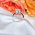 Anillo plata solitario - tienda online