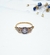 Anillo solitario antiguo oro 18kl