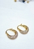 Aros argollas acero dorado - comprar online